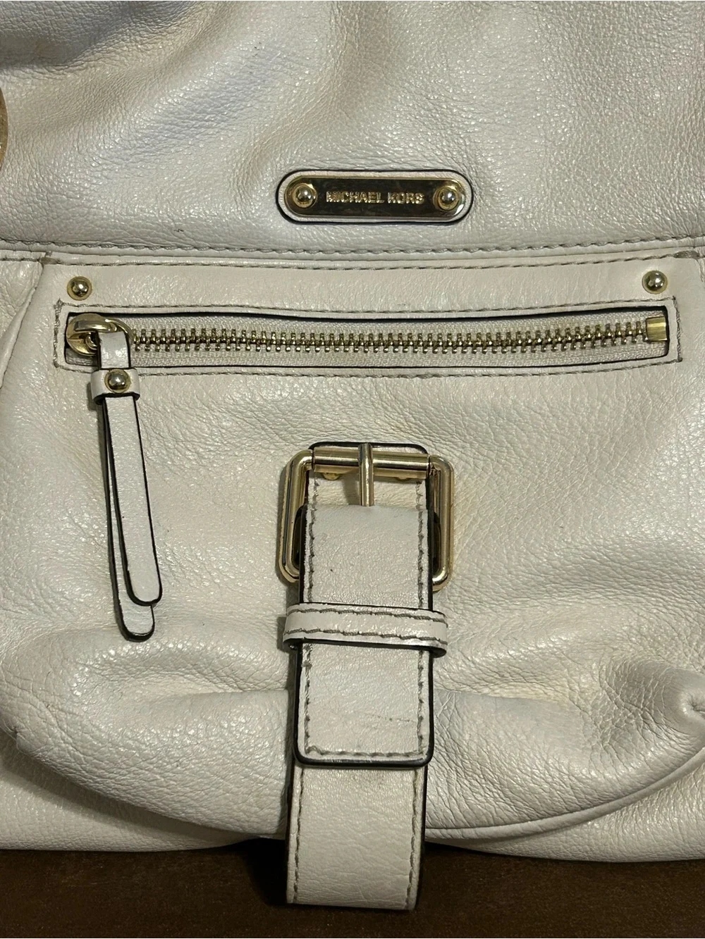 Michael Kors leather hobo bag